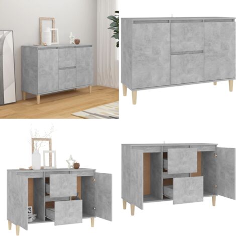 Sideboard Betongrau 103,5x35x70 cm Holzwerkstoff - Sideboard - Wohnwand - Regal - TV-Schrank - Möbelstück - Home & Living