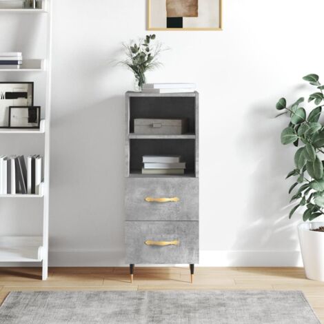 Sideboard Betongrau 34,5x34x90 cm Holzwerkstoff vidaXL