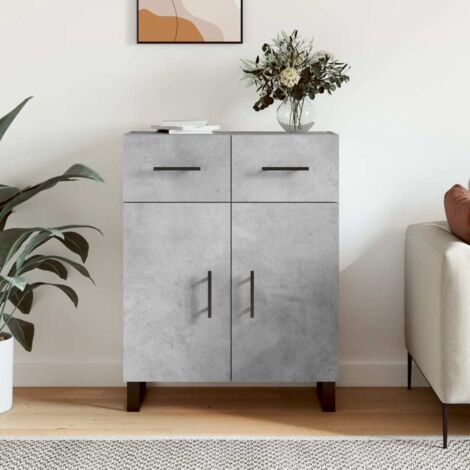 Sideboard Betongrau 69,5x34x90 cm Holzwerkstoff vidaXL