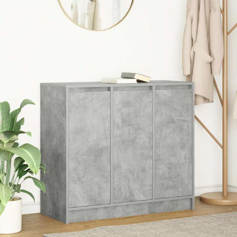 Sideboard Betongrau 85x34x76 Cm Holzwerkstoff Vidaxl