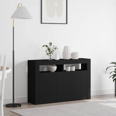 Sideboard Black 116 x 30 x 75 cm Engineered wood vidaXL