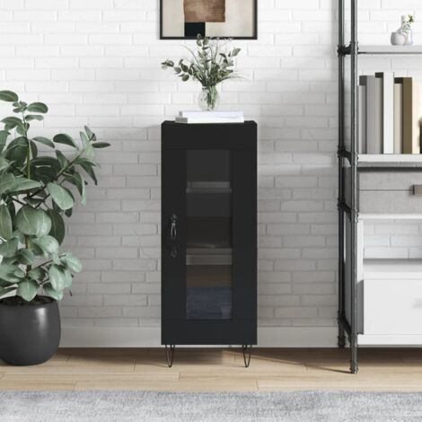 Sideboard Black 34.5x34x90 cm Engineered Wood vidaXL