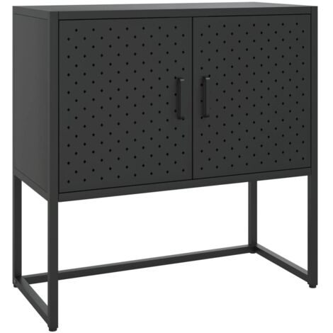 Sideboard Black 75x35x75 cm Steel vidaXL