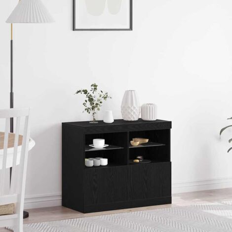 Sideboard Black 81 x 37 x 67 cm Engineered wood vidaXL