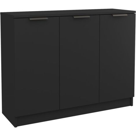 Sideboard Black 90.5x30x70 cm Engineered Wood vidaXL