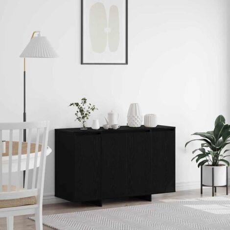 Sideboard Black oak 120 x 41 x 75 cm Engineered wood vidaXL