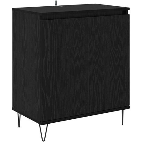 Sideboard Black Oak 60 x 35 x 70 cm Engineered Wood vidaXL