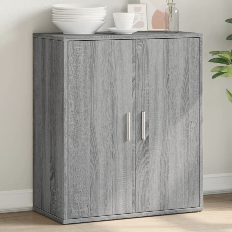 Sideboard Grau Sonoma-eiche 60x31x70 Cm Holzwerkstoff Vidaxl