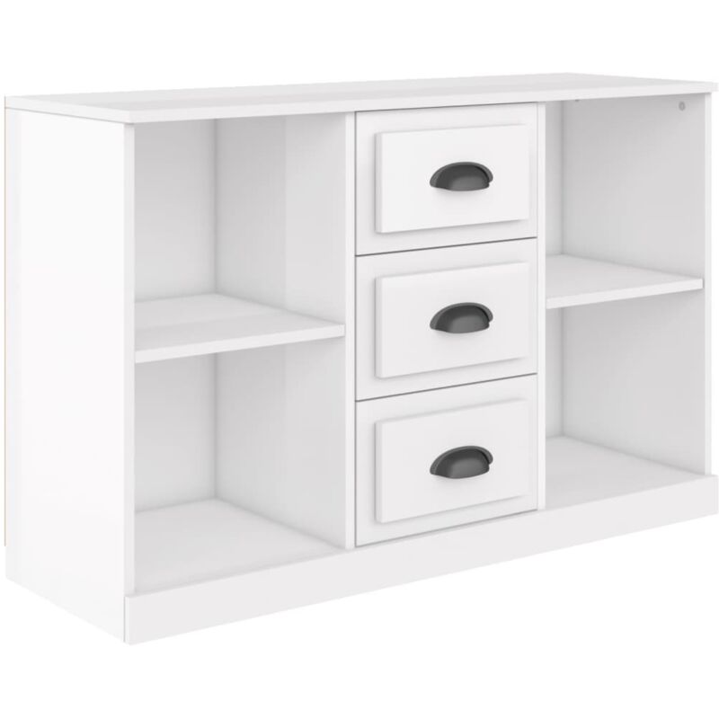 Sideboard Hochglanz-weiß 104, 5x35, 5x67, 5 Cm Holzwerkstoff Vidaxl