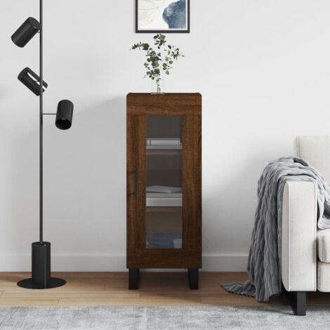 Sideboard Braun Eichen-Optik 34,5x34x90 cm Holzwerkstoff vidaXL