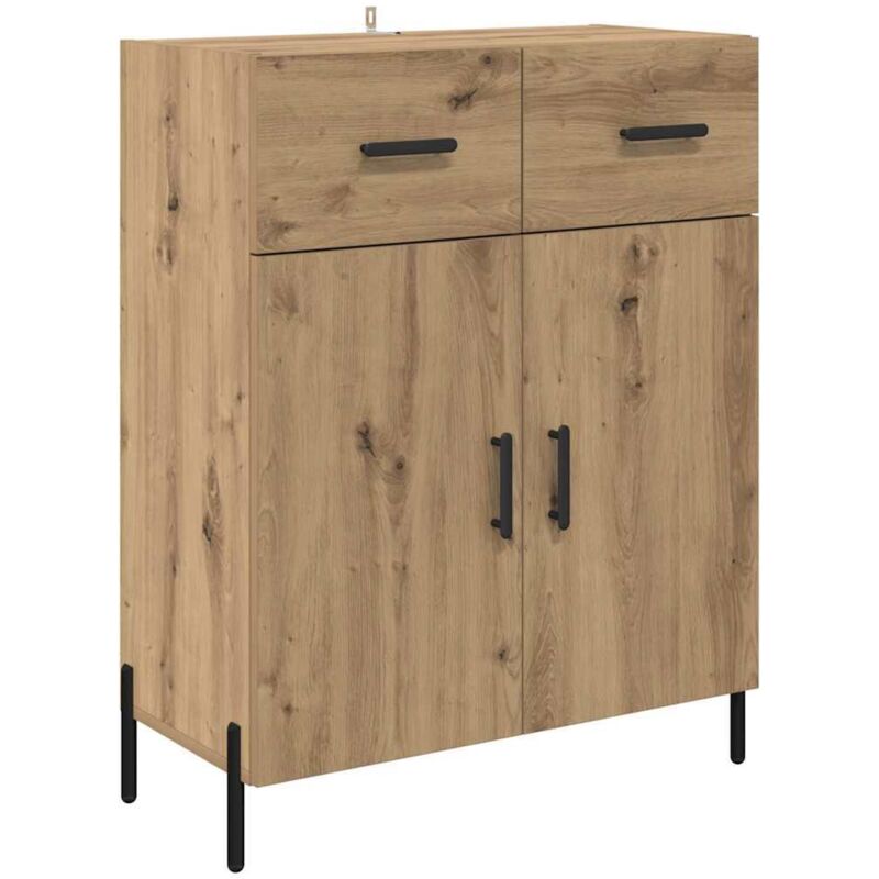 Sideboard Artisan-eiche 69, 5 X 34 X 90 Cm Holzwerkstoff Vidaxl