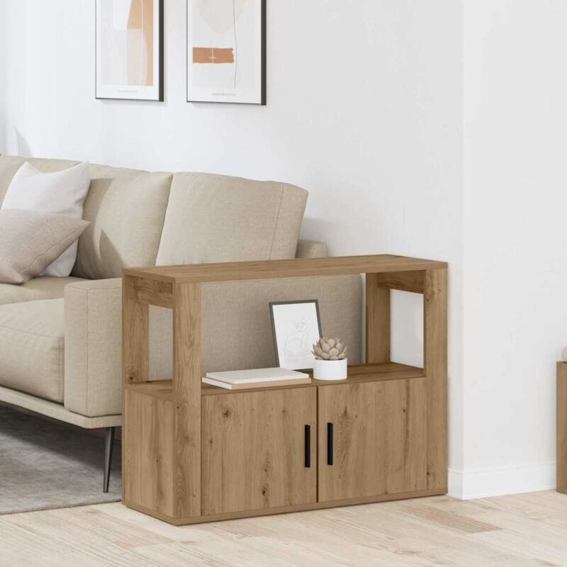 Sideboard Artisan-eiche 80 X 30 X 60 Cm Holzwerkstoff Vidaxl