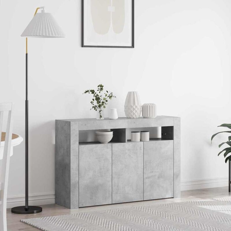 Sideboard Betongrau 116 X 30 X 75 Cm Holzwerkstoff Vidaxl
