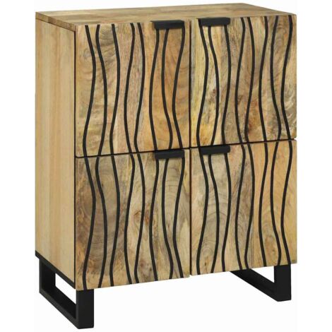 Sideboard Brown 60 x 33 x 75 cm Solid mango wood vidaXL