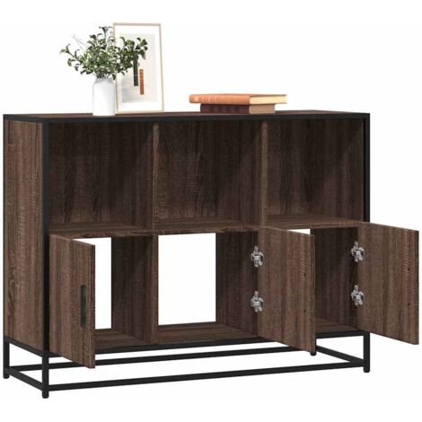 Sideboard Brown Oak 100x35x76 cm Engineered Wood vidaXL