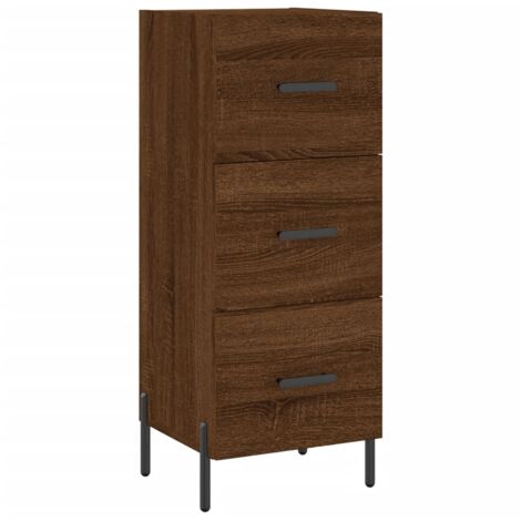 Sideboard Brown Oak 34.5x34x90 cm Engineered Wood vidaXL
