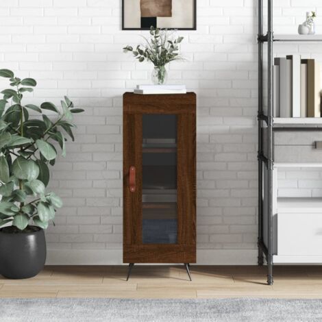 Sideboard Brown Oak 34.5x34x90 cm Engineered Wood vidaXL