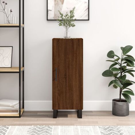 Sideboard Brown Oak 34.5x34x90 cm Engineered Wood vidaXL