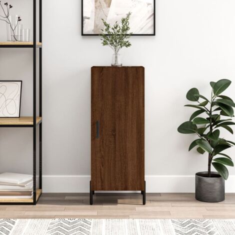 Sideboard Brown Oak 34.5x34x90 cm Engineered Wood vidaXL