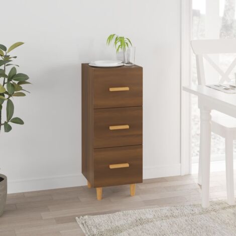 Sideboard Brown Oak 34.5x34x90 cm Engineered Wood vidaXL