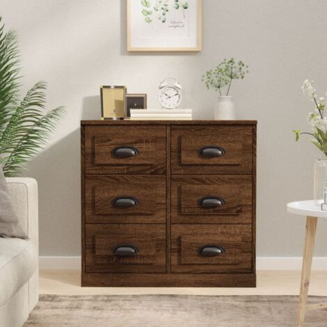 Sideboard Brown Oak 70x35.5x67.5 cm Engineered Wood vidaXL