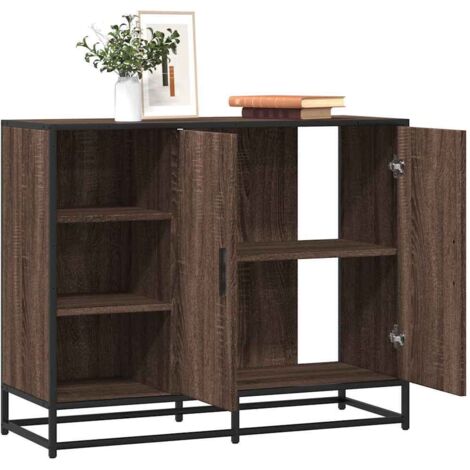 Sideboard Brown Oak 92x35x76 cm Engineered Wood vidaXL