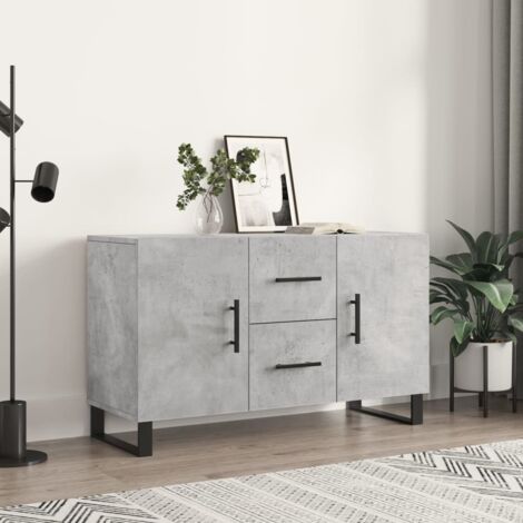 Sideboard Concrete Grey 100x36x60 cm Engineered Wood vidaXL