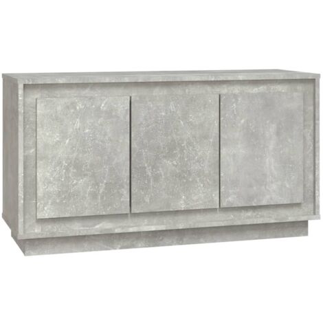 Sideboard Concrete Grey 102x35x55 cm Engineered Wood vidaXL