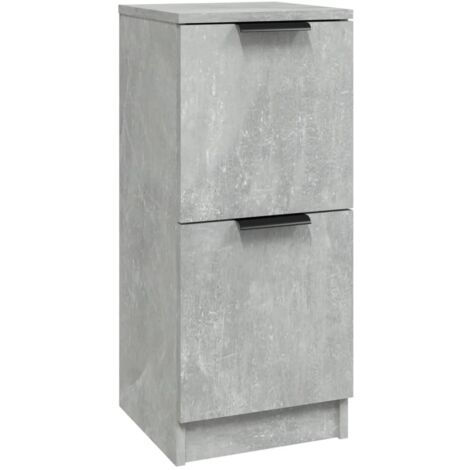 Sideboard Concrete Grey 30x30x70 cm Engineered Wood vidaXL