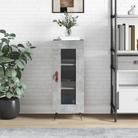 Sideboard Concrete Grey 34.5x34x90 cm Engineered Wood vidaXL