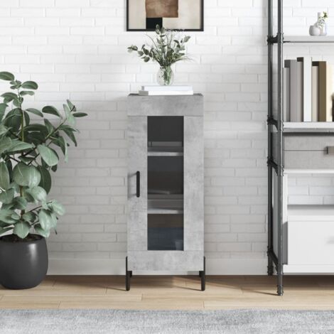 Sideboard Concrete Grey 34.5x34x90 cm Engineered Wood vidaXL
