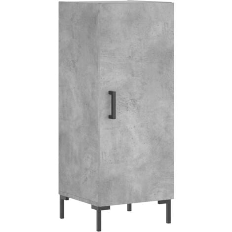 Sideboard Concrete Grey 34.5x34x90 cm Engineered Wood vidaXL