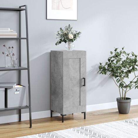 Sideboard Concrete Grey 34.5x34x90 cm Engineered Wood vidaXL