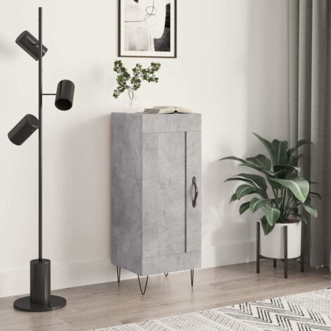 Sideboard Concrete Grey 34.5x34x90 cm Engineered Wood vidaXL