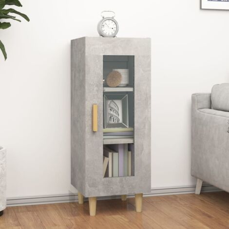 Sideboard Concrete Grey 34.5x34x90 cm Engineered Wood vidaXL
