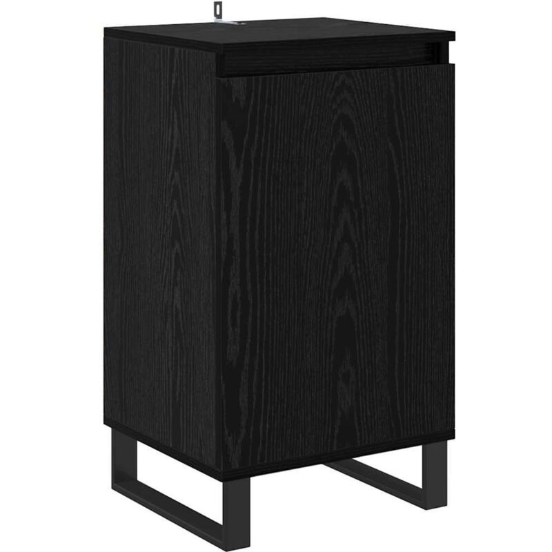 Sideboard Black Oak 40 X 35 X 70 Cm Engineered Wood Vidaxl