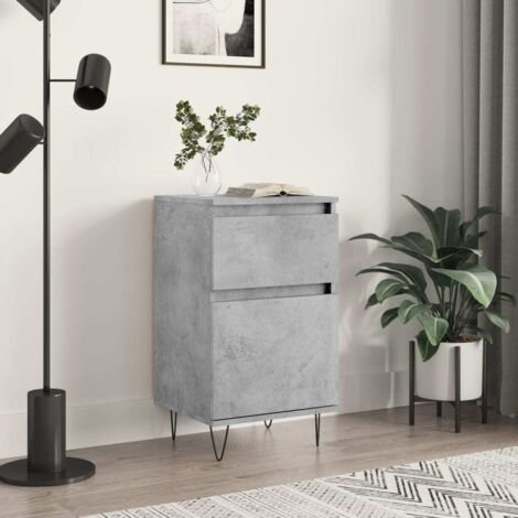 Sideboard Concrete Grey 40x35x70 cm Engineered Wood vidaXL