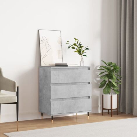 Sideboard Concrete Grey 60x35x70 cm Engineered Wood vidaXL