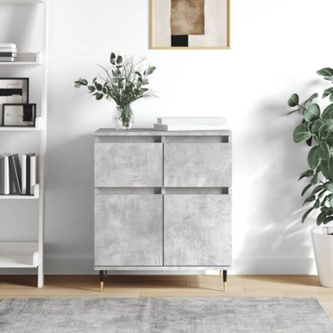 Sideboard Concrete Grey 60x35x70 cm Engineered Wood vidaXL