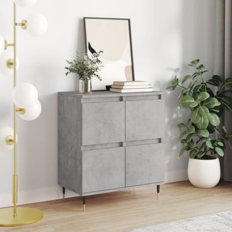 Sideboard Concrete Grey 60x35x70 cm Engineered Wood vidaXL