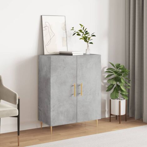 Sideboard Concrete Grey 69.5x34x90 cm Engineered Wood vidaXL