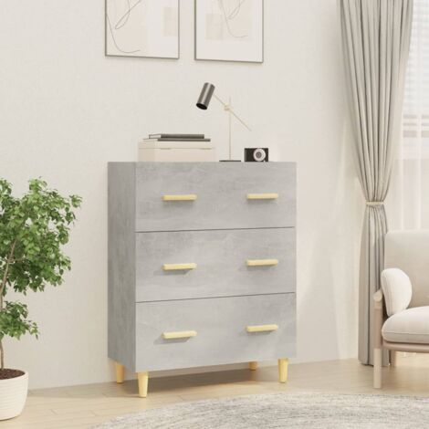 Sideboard Concrete Grey 70x34x90 cm Engineered Wood vidaXL