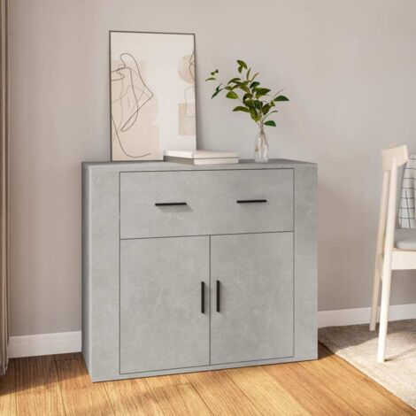 Sideboard Concrete Grey 80x33x70 cm Engineered Wood vidaXL