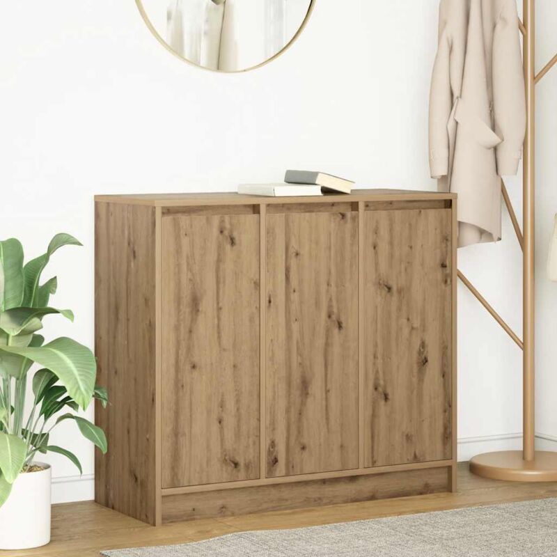 Sideboard Artisan Oak 85x34x76 Cm Engineered Wood Vidaxl