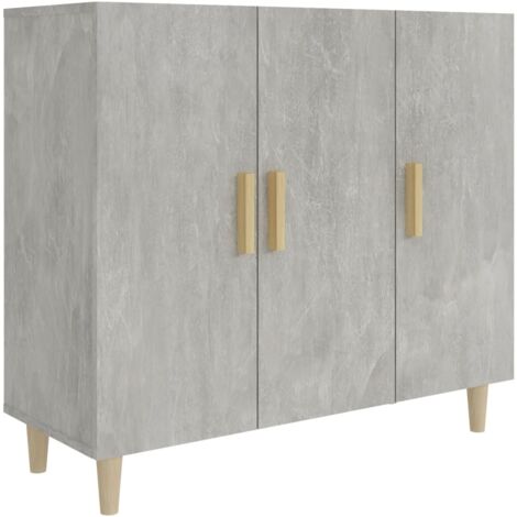 Sideboard Concrete Grey 90x34x80 cm Engineered Wood vidaXL