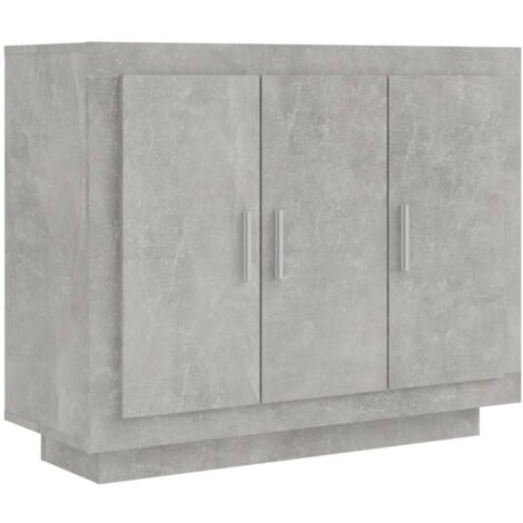 Sideboard Concrete Grey 92x35x75 cm Engineered Wood vidaXL
