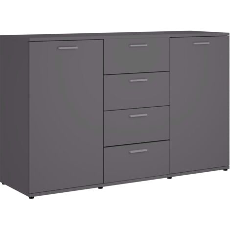 Sideboard Grau 120x35,5x75 cm Holzwerkstoff vidaXL