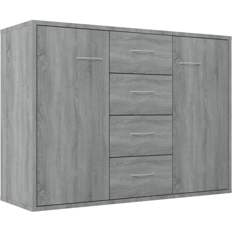 Sideboard Grau Sonoma 88x30x65 Cm Holzwerkstoff Vidaxl