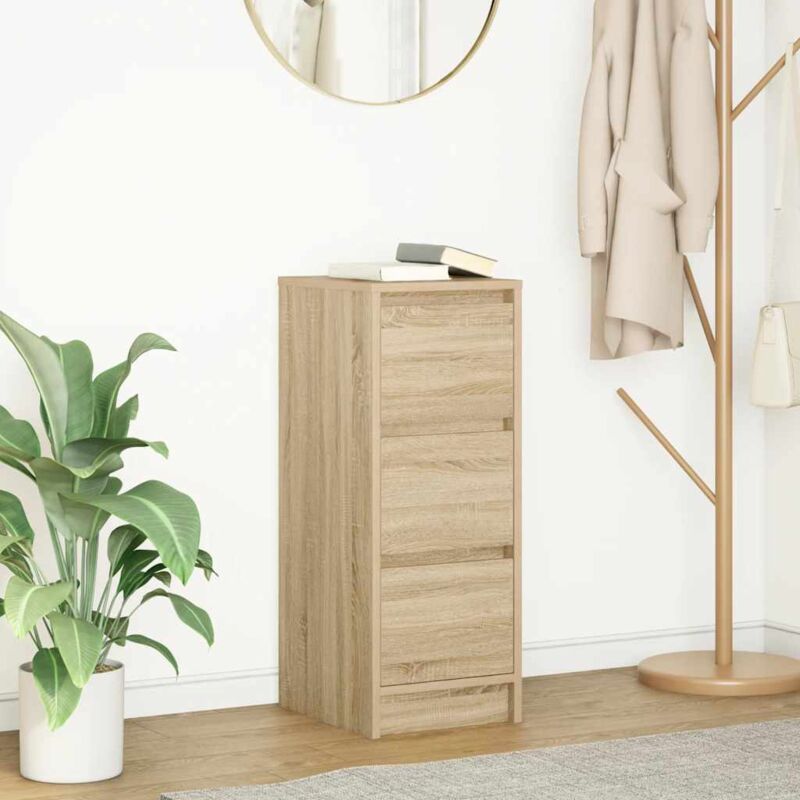 Sideboard Sonoma-eiche 29, 5x34x76 Cm Holzwerkstoff Vidaxl
