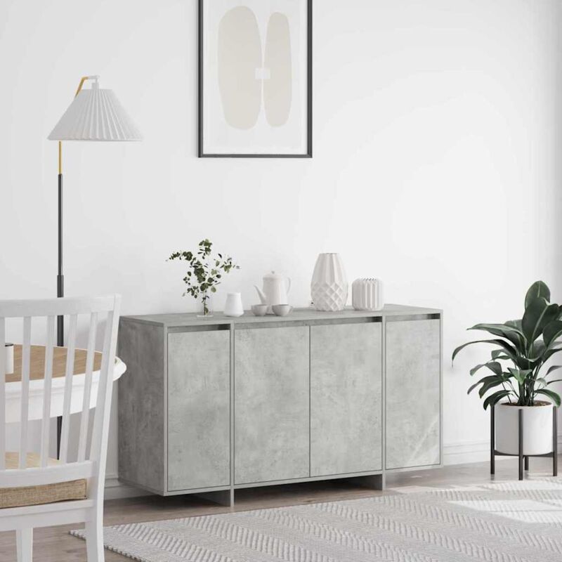Sideboard Betongrau 135 X 41 X 69 Cm Holzwerkstoff Vidaxl